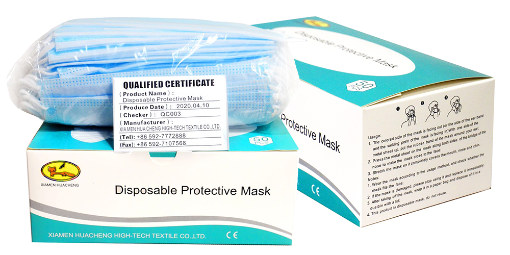 Disposable 3 ply face masks